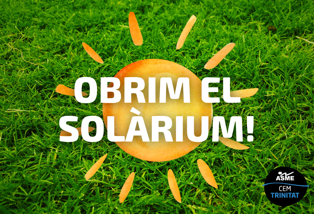 EL SOLÀRIUM DEL CEM TRINITAT VELLA OBRE EL 5 DE MAIG!