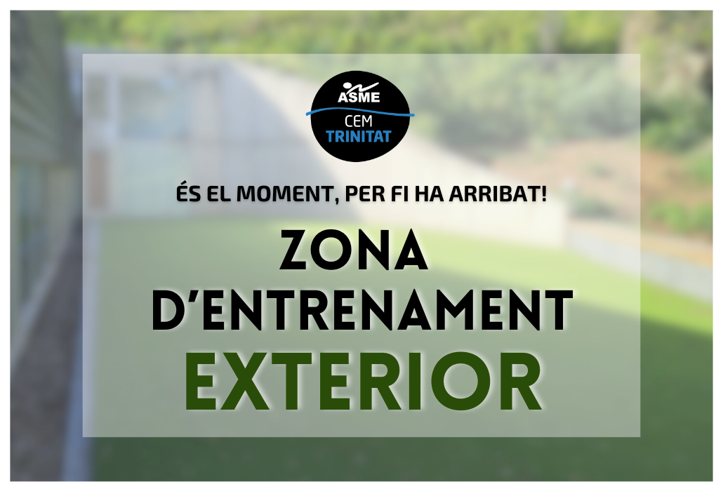 GREENFIT: Estrenem la zona d’entrenament exterior al CEM Trinitat Vella!