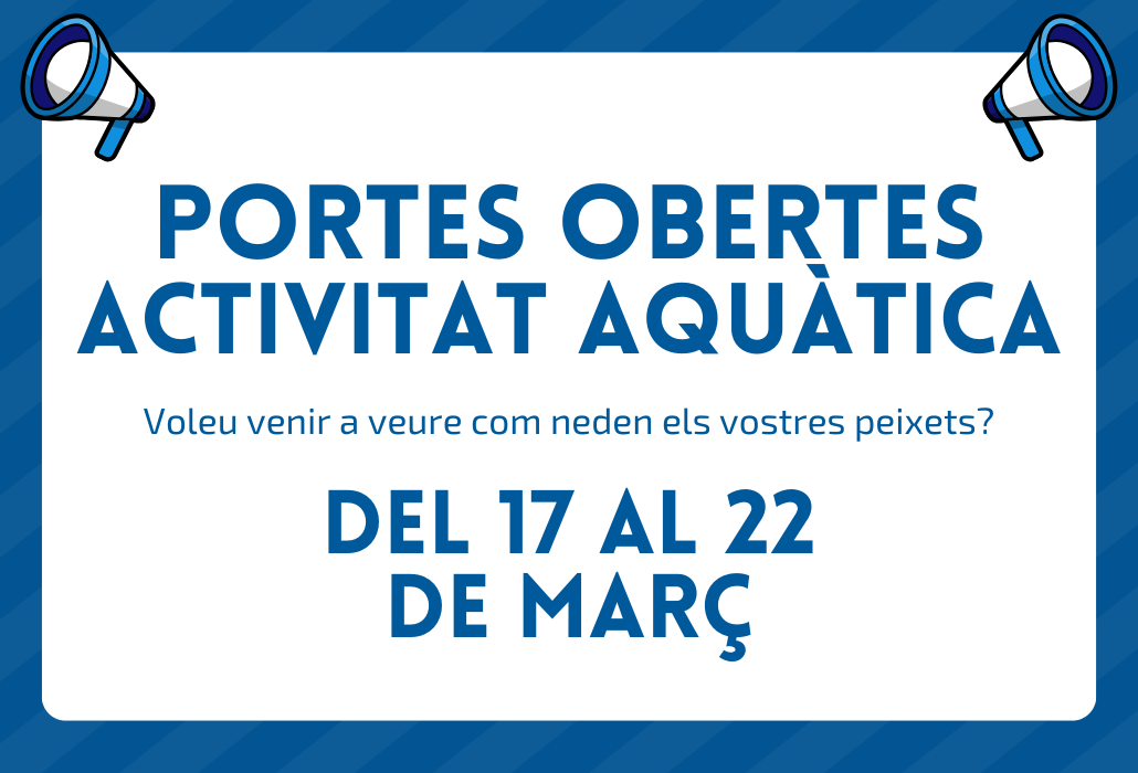 Setmana de Portes Obertes d’Activitat Aquàtica