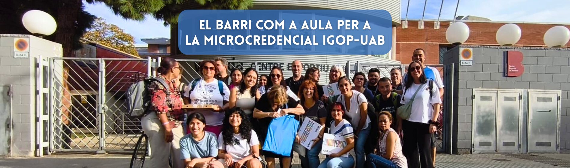 Joventut Esportiva BCN i JO+VE: el barri com a aula per a la Microcredencial IGOP-UAB