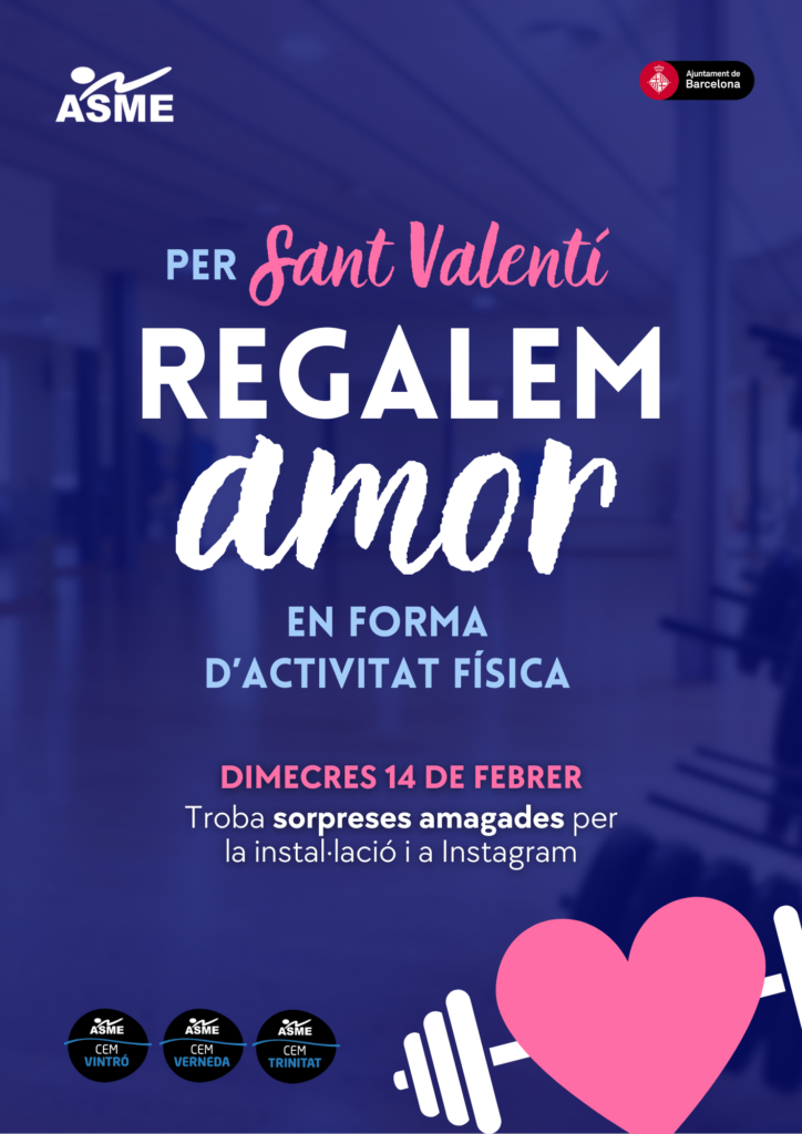 Celebra Sant Valentí amb nosaltres!