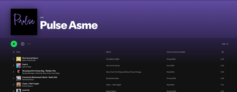 JA TENIU DISPONIBLE LA PLAYLIST DE PULSE!