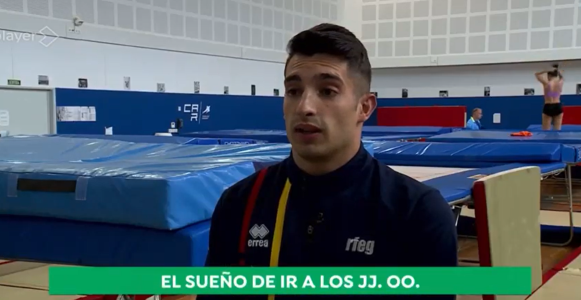 David Vega aconsegueix la classificació olímpica en trampolí
