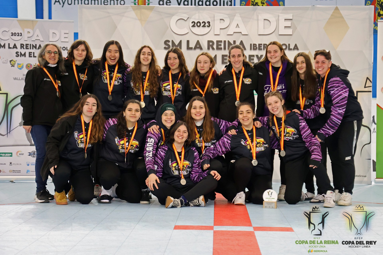 Les noies de Tucans Hockey, subcampiones de la Copa de la Reina Iberdrola 2023